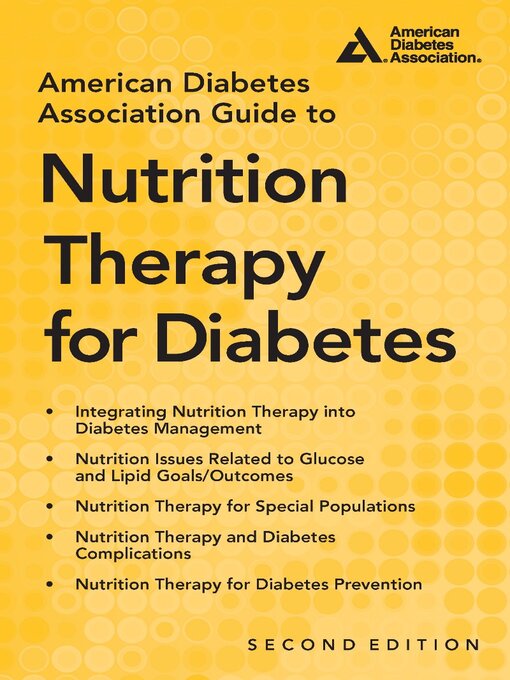 Title details for American Diabetes Association Guide to Nutrition Therapy for Diabetes by Marion Franz - Available